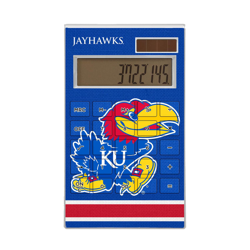 Kansas Jayhawks Stripe Desktop Calculator