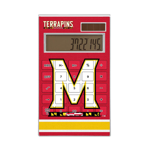 Maryland Terrapins Stripe Desktop Calculator