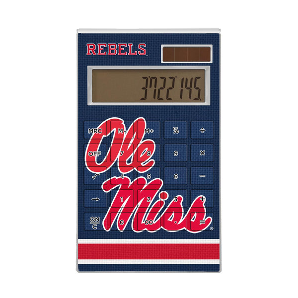 Mississippi Ole Miss Rebels Stripe Desktop Calculator