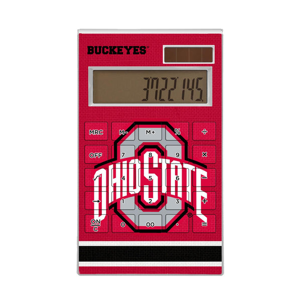 Ohio State Buckeyes Stripe Desktop Calculator