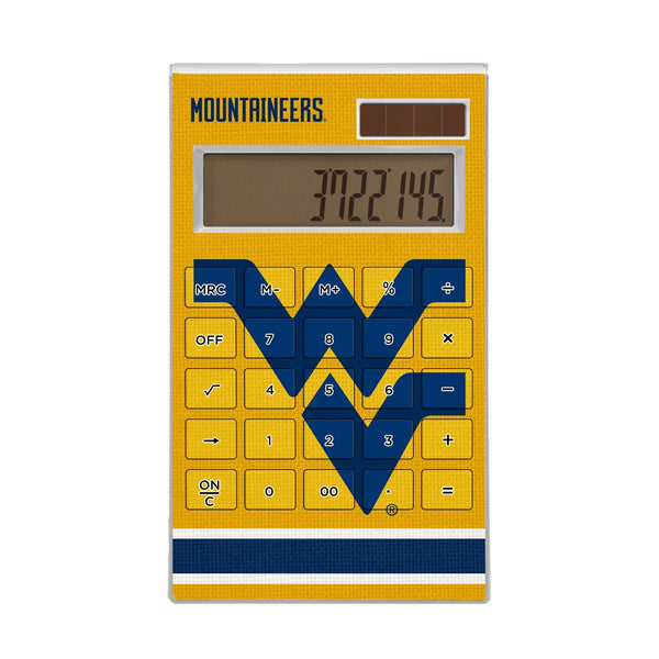 West Virginia Mountaineers Stripe Desktop Calculator