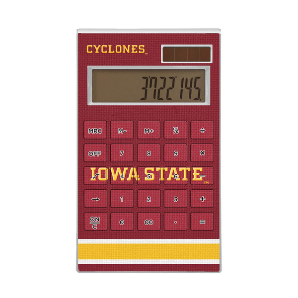 Iowa State Cyclones Stripe Desktop Calculator