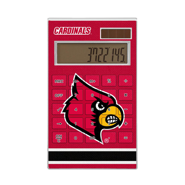 Louisville Cardinals Stripe Desktop Calculator
