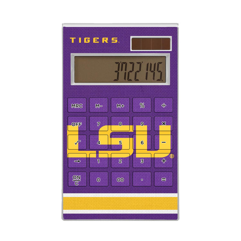 Louisiana State University Tigers Stripe Desktop Calculator