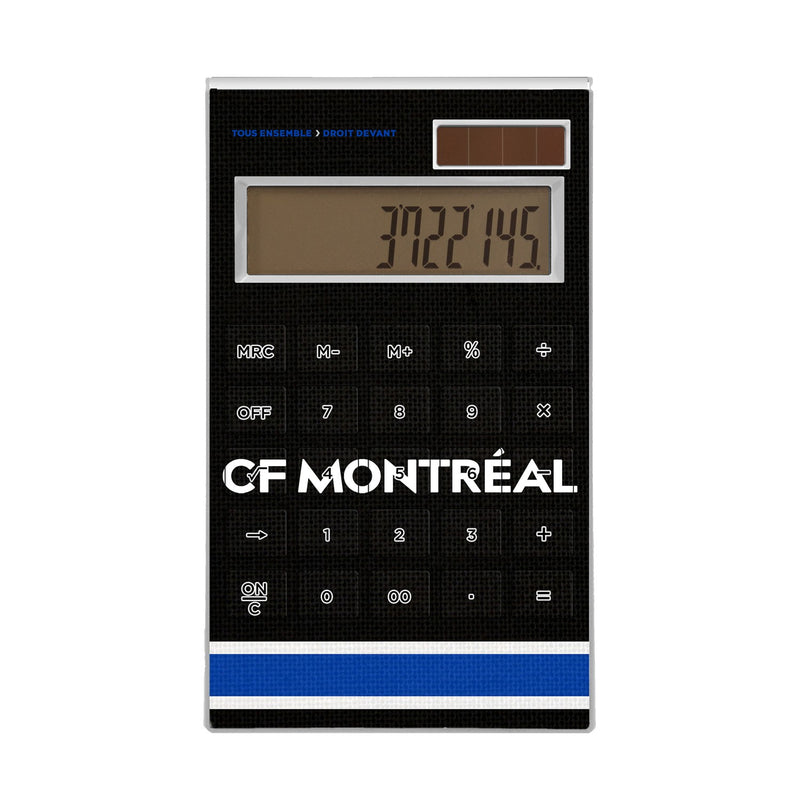 CF Montreal Stripe Desktop Calculator