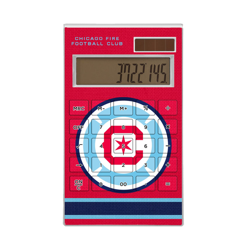 Chicago Fire  Stripe Desktop Calculator