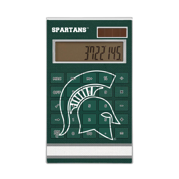 Michigan State Spartans Stripe Desktop Calculator