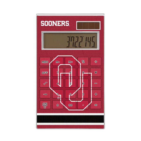 Oklahoma Sooners Stripe Desktop Calculator