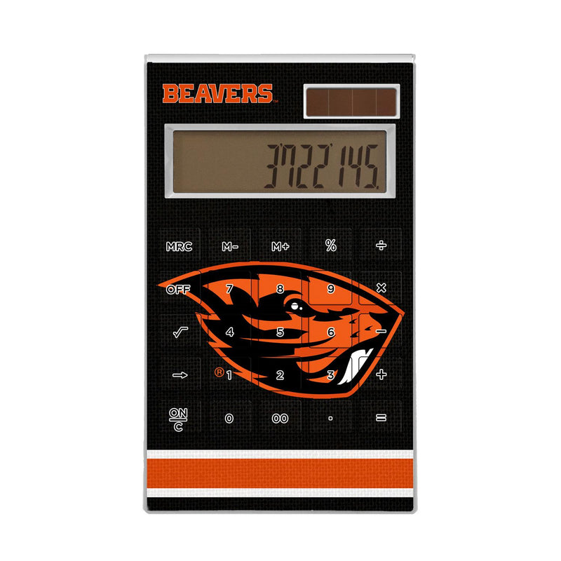 Oregon State Beavers Stripe Desktop Calculator