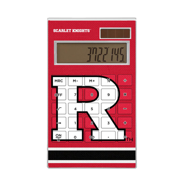Rutgers Scarlet Knights Stripe Desktop Calculator