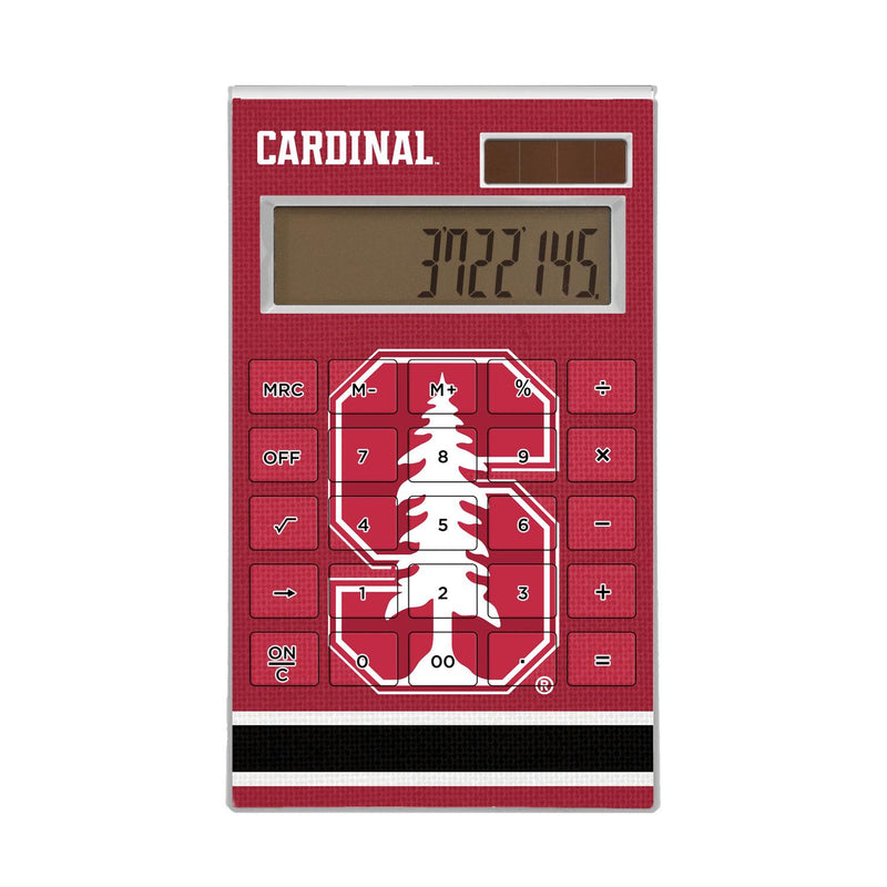 Stanford Cardinal Stripe Desktop Calculator