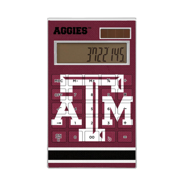Texas A&M Aggies Stripe Desktop Calculator