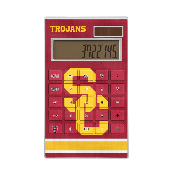 Southern California Trojans Stripe Desktop Calculator