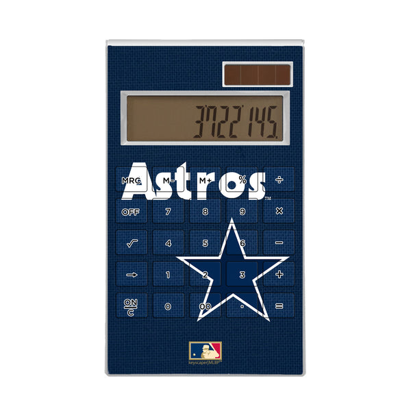 Houston Astros 1975-1981 - Cooperstown Collection Solid Desktop Calculator