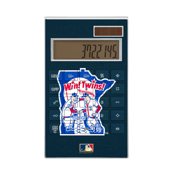 Minnesota Twins 1976-1986 - Cooperstown Collection Solid Desktop Calculator