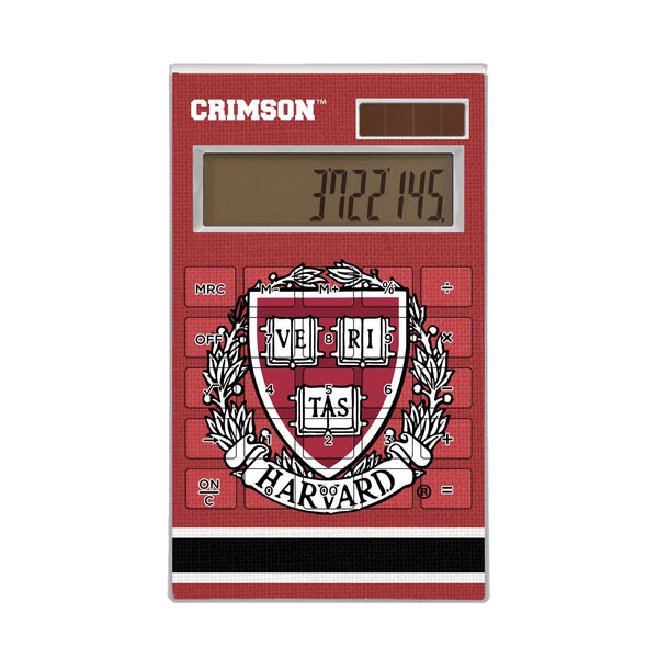 Harvard Crimson Stripe Desktop Calculator