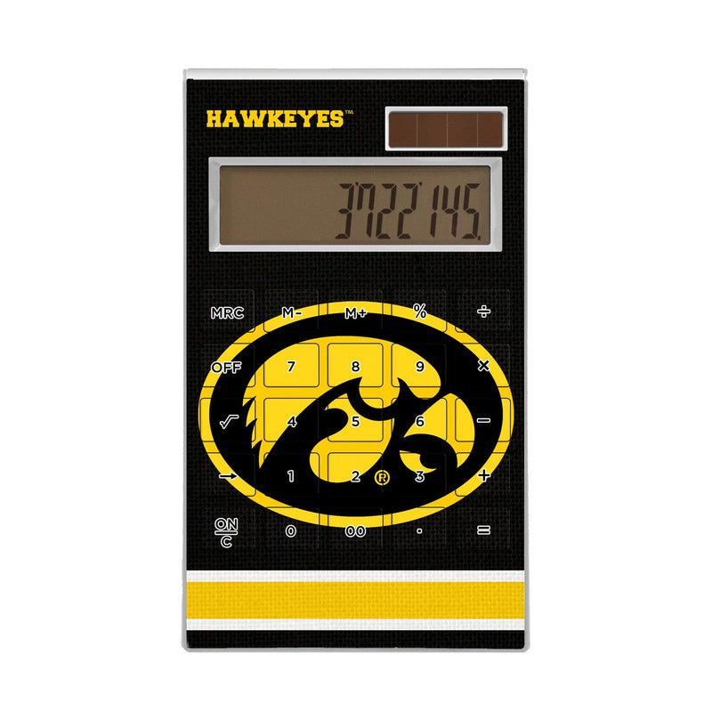 Iowa Hawkeyes Stripe Desktop Calculator