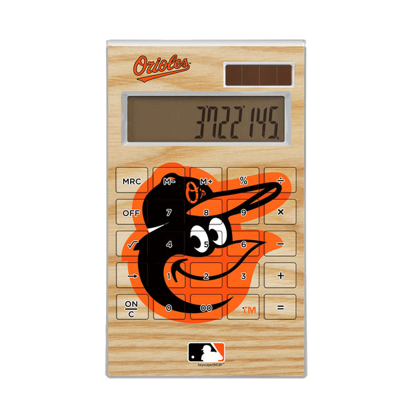 Baltimore Orioles Wood Bat Desktop Calculator