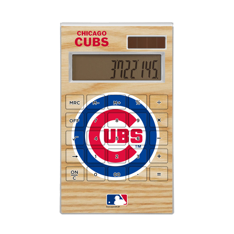 Chicago Cubs Wood Bat Desktop Calculator