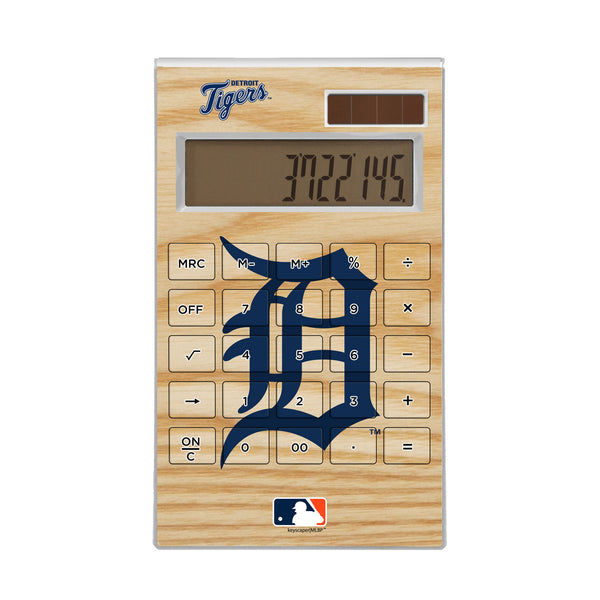 Detroit Tigers Wood Bat Desktop Calculator