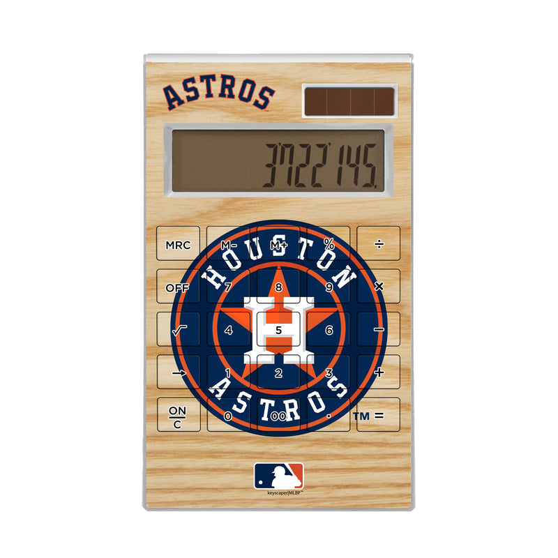 Houston Astros Wood Bat Desktop Calculator