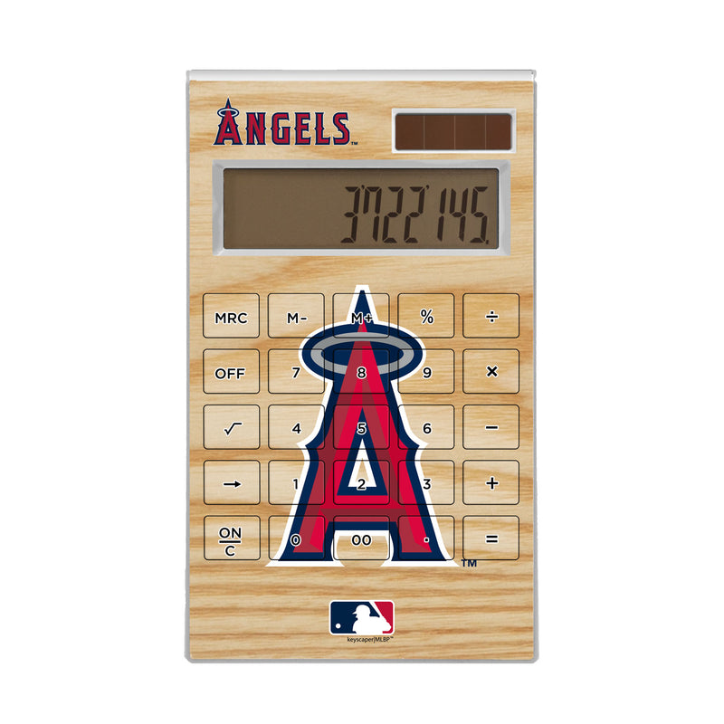 Los Angeles Angels Wood Bat Desktop Calculator