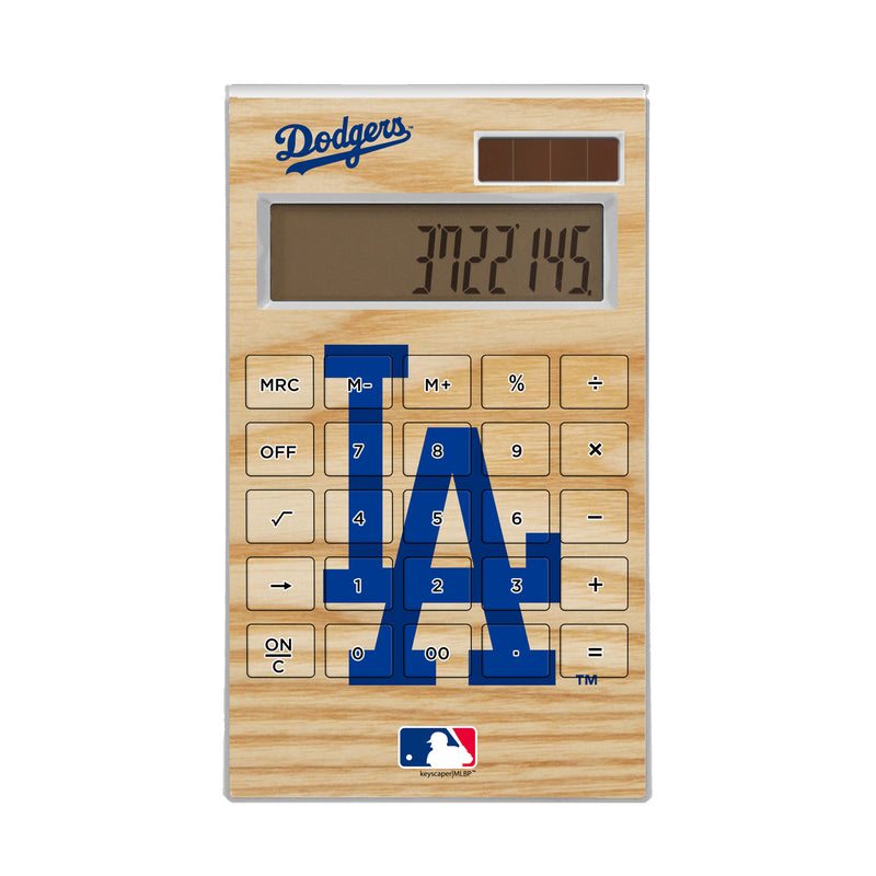 LA Dodgers Wood Bat Desktop Calculator