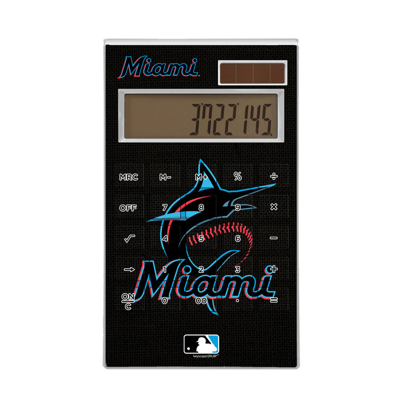 Miami Marlins Solid Desktop Calculator