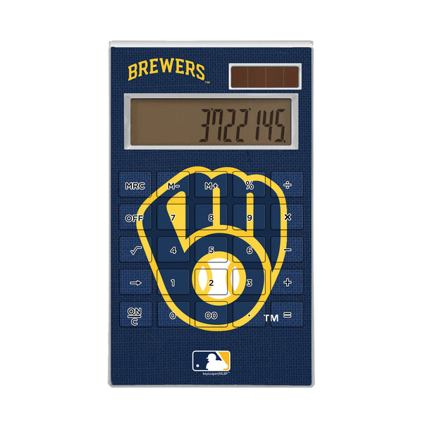 Milwaukee Brewers Solid Desktop Calculator
