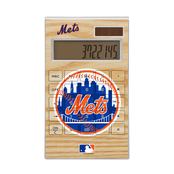 New York Mets Wood Bat Desktop Calculator