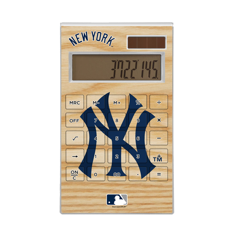 New York Yankees Wood Bat Desktop Calculator