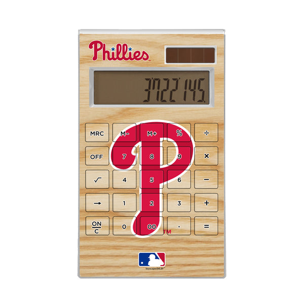 Philadelphia Phillies Wood Bat Desktop Calculator