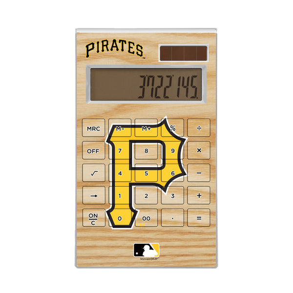 Pittsburgh Pirates Wood Bat Desktop Calculator