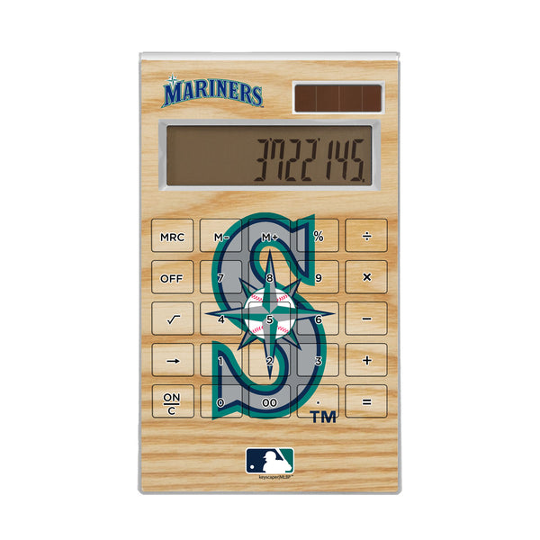 Seattle Mariners Wood Bat Desktop Calculator