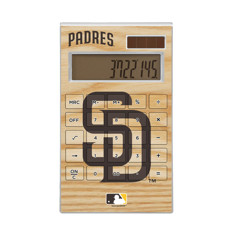 San Diego Padres Wood Bat Desktop Calculator