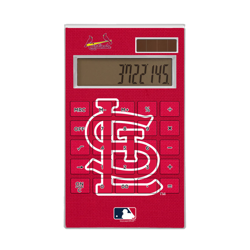 St Louis Cardinals Solid Desktop Calculator