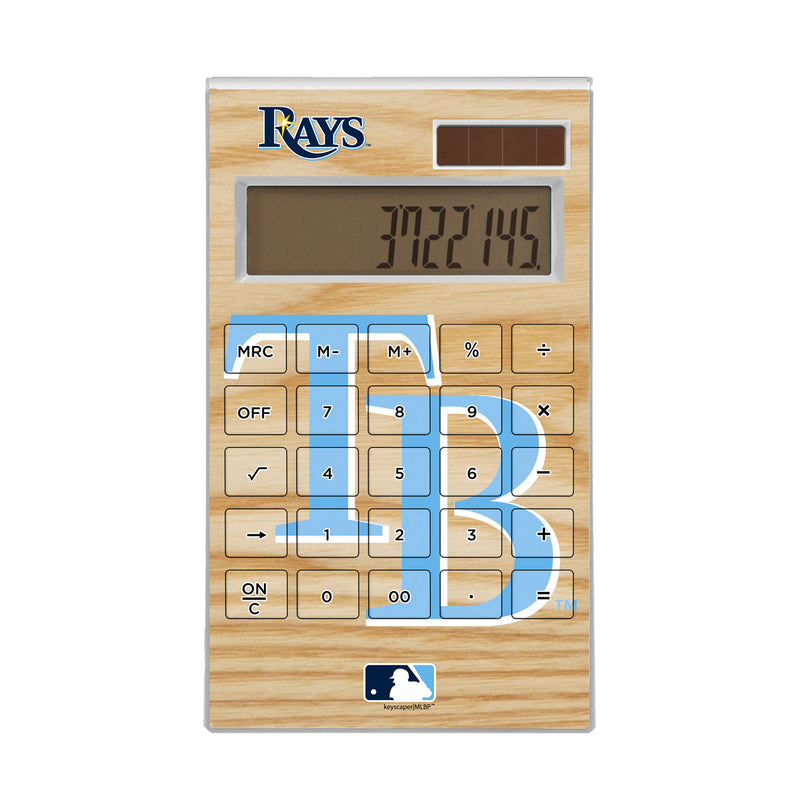 Tampa Bay Rays Wood Bat Desktop Calculator