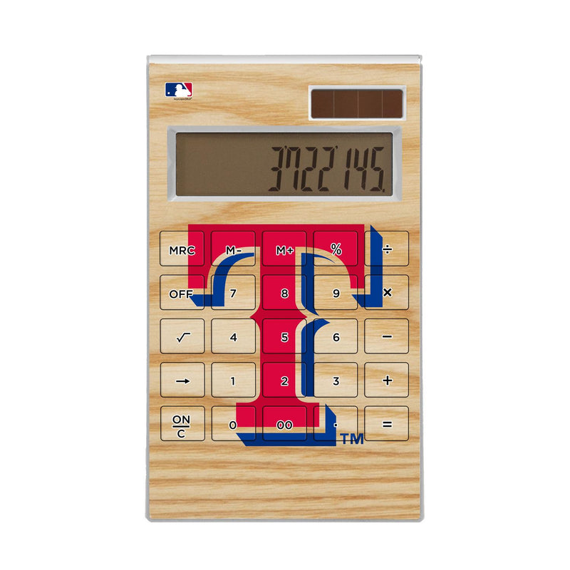 Texas Rangers Wood Bat Desktop Calculator