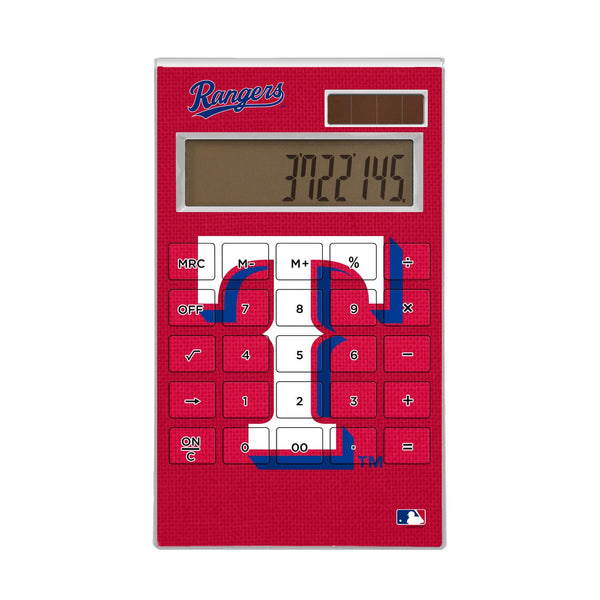 Texas Rangers Solid Desktop Calculator