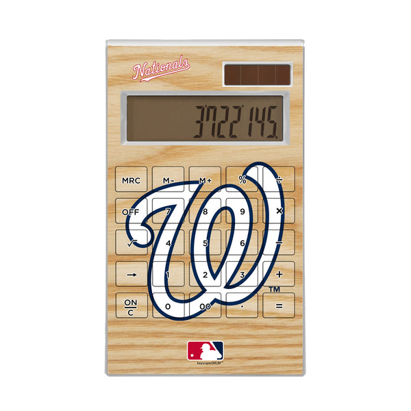 Washington Nationals Wood Bat Desktop Calculator
