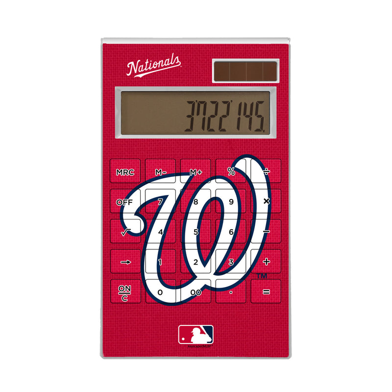 Washington Nationals Solid Desktop Calculator