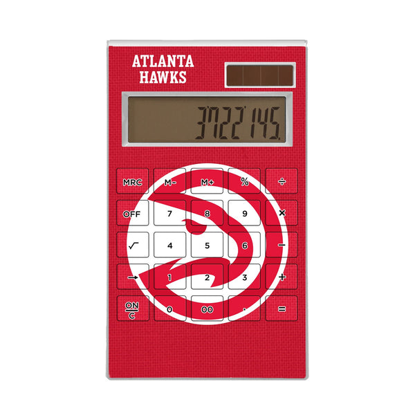 Atlanta Hawks Solid Desktop Calculator