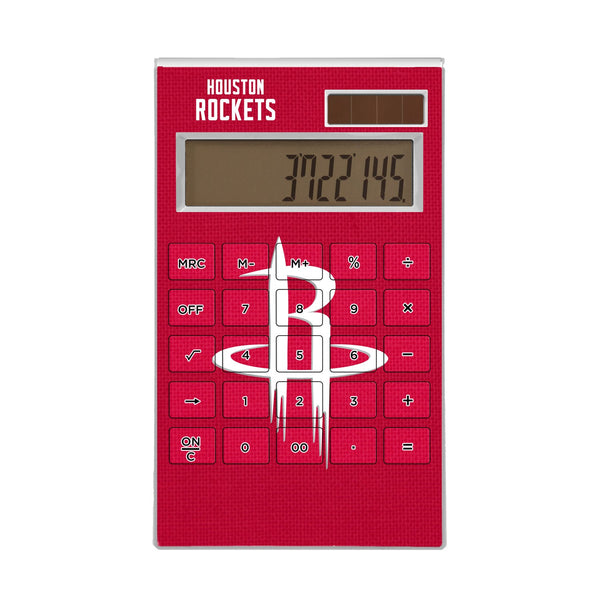 Houston Rockets Solid Desktop Calculator