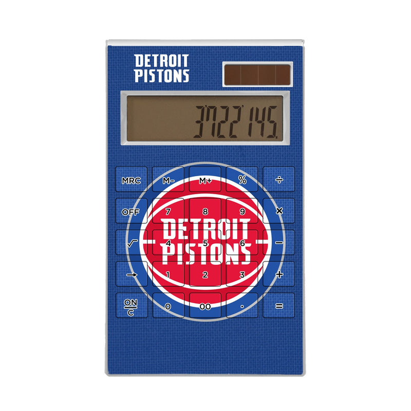 Detroit Pistons Solid Desktop Calculator