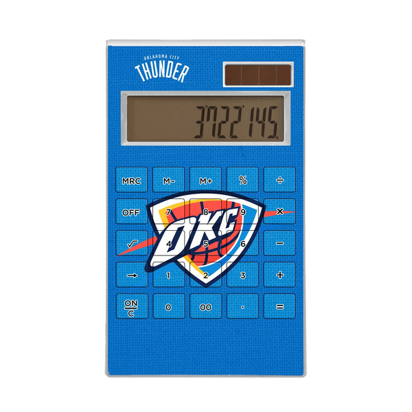Oklahoma City Thunder Solid Desktop Calculator