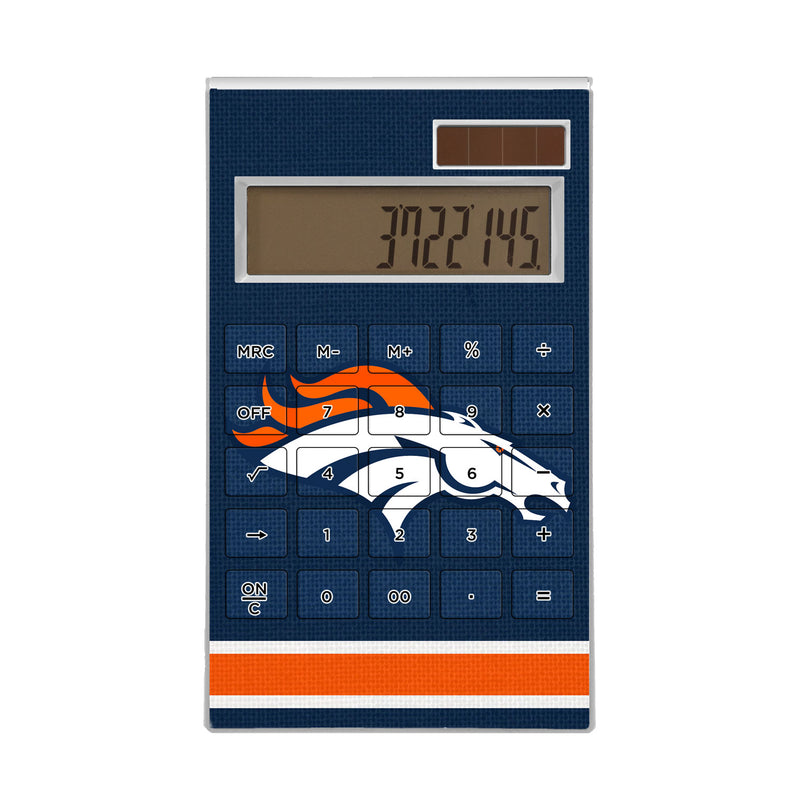 Denver Broncos Stripe Desktop Calculator