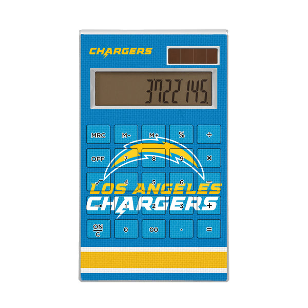 Los Angeles Chargers Stripe Desktop Calculator
