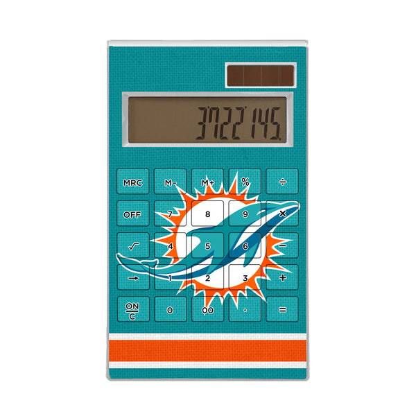 Miami Dolphins Stripe Desktop Calculator