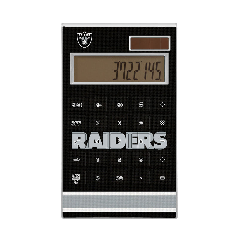 Oakland Raiders Stripe Desktop Calculator