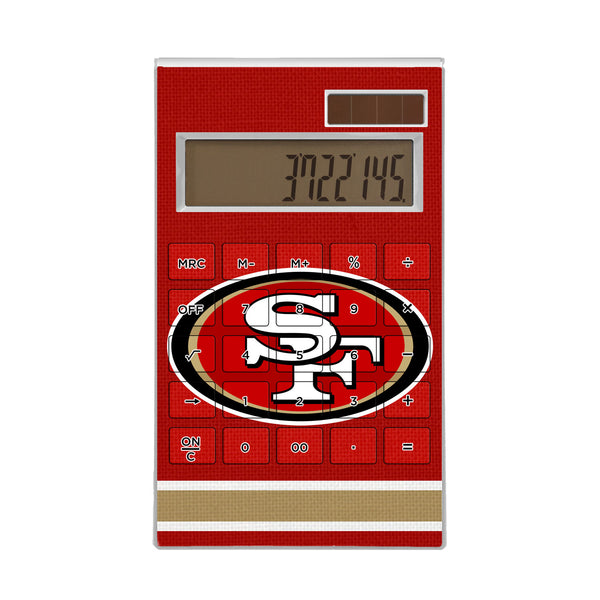 San Francisco 49ers Stripe Desktop Calculator